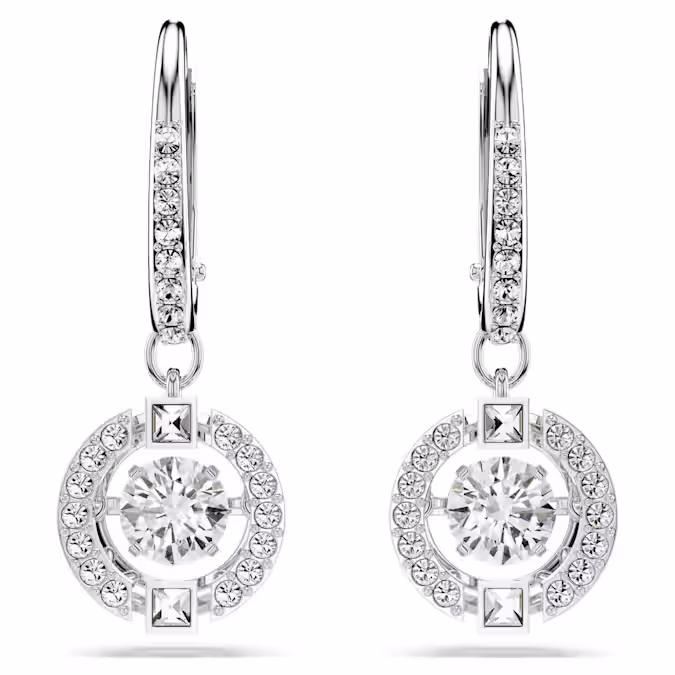 Swarovski Sparkling Dance drop earrings - Image 2