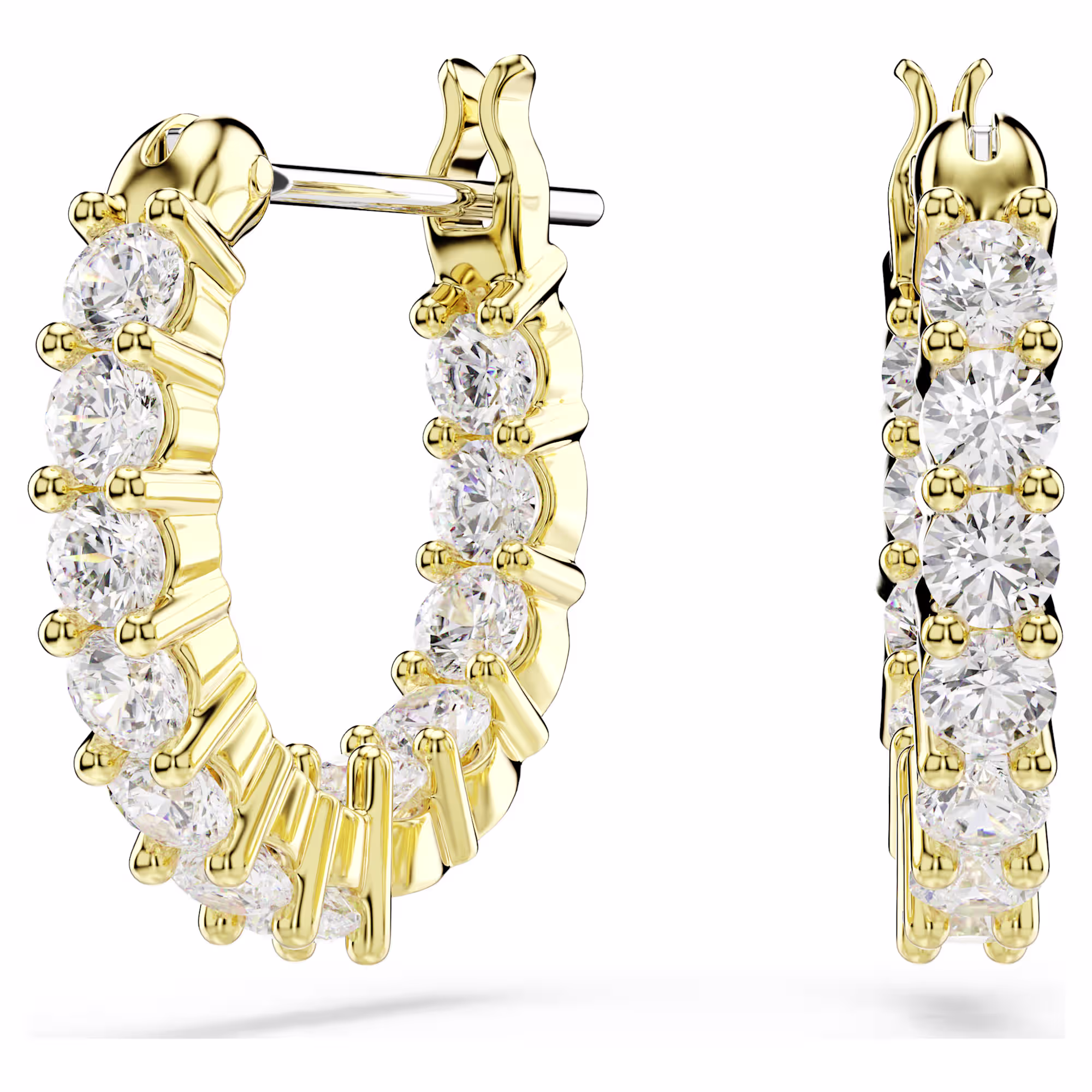 matrix-vittore-hoop-earrings--round-cut--white--gold-tone-plated-swarovski-5733398 (1)